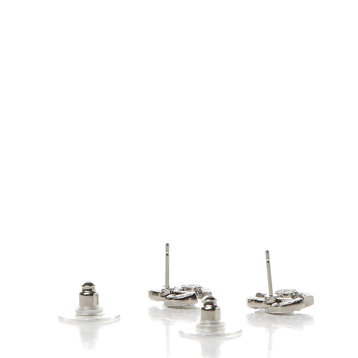 Crystal Mini Timeless CC Earrings Silver