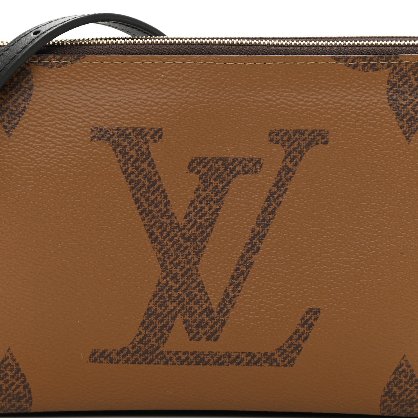 Reverse Monogram Giant Double Zip Pochette