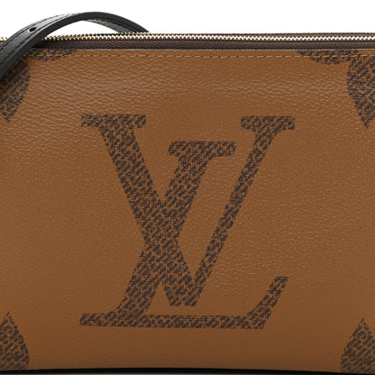 Louis Vuitton Reverse Monogram Giant Double Zip Pochette 8 of 9
