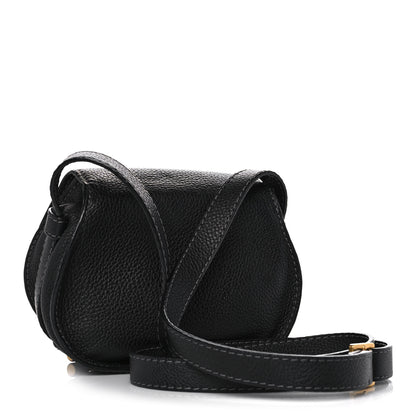 Chloe Calfskin Mini Marcie Round Crossbody Bag Black 3 of 10