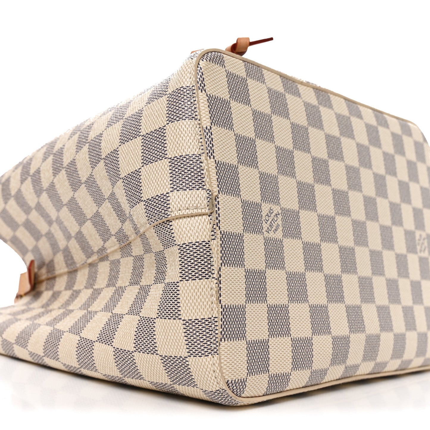 Damier Azur Braided Neonoe MM Peach Cream