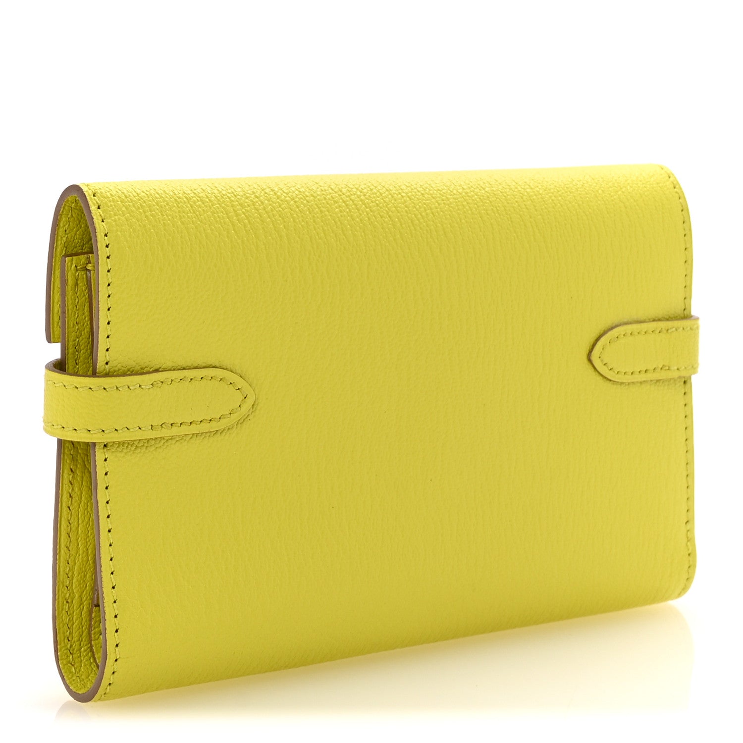 Hermes Chevre Mysore Medium Kelly Wallet Lime 1730787 – FASHIONPHILE