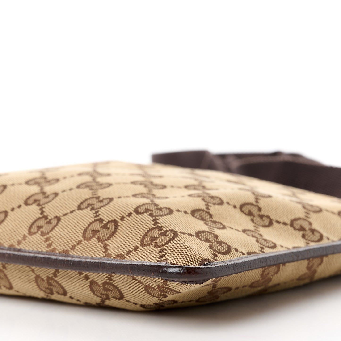 Monogram Messenger Crossbody Bag Dark Brown