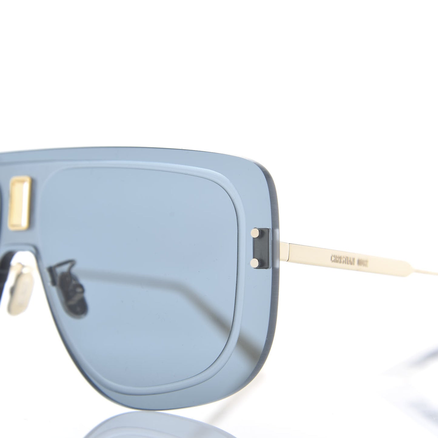 UltraDior Mask Sunglasses Gold Blue