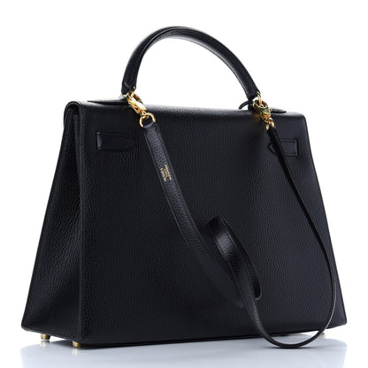 Hermes Ardennes Kelly Sellier 32 Black 3 of 13