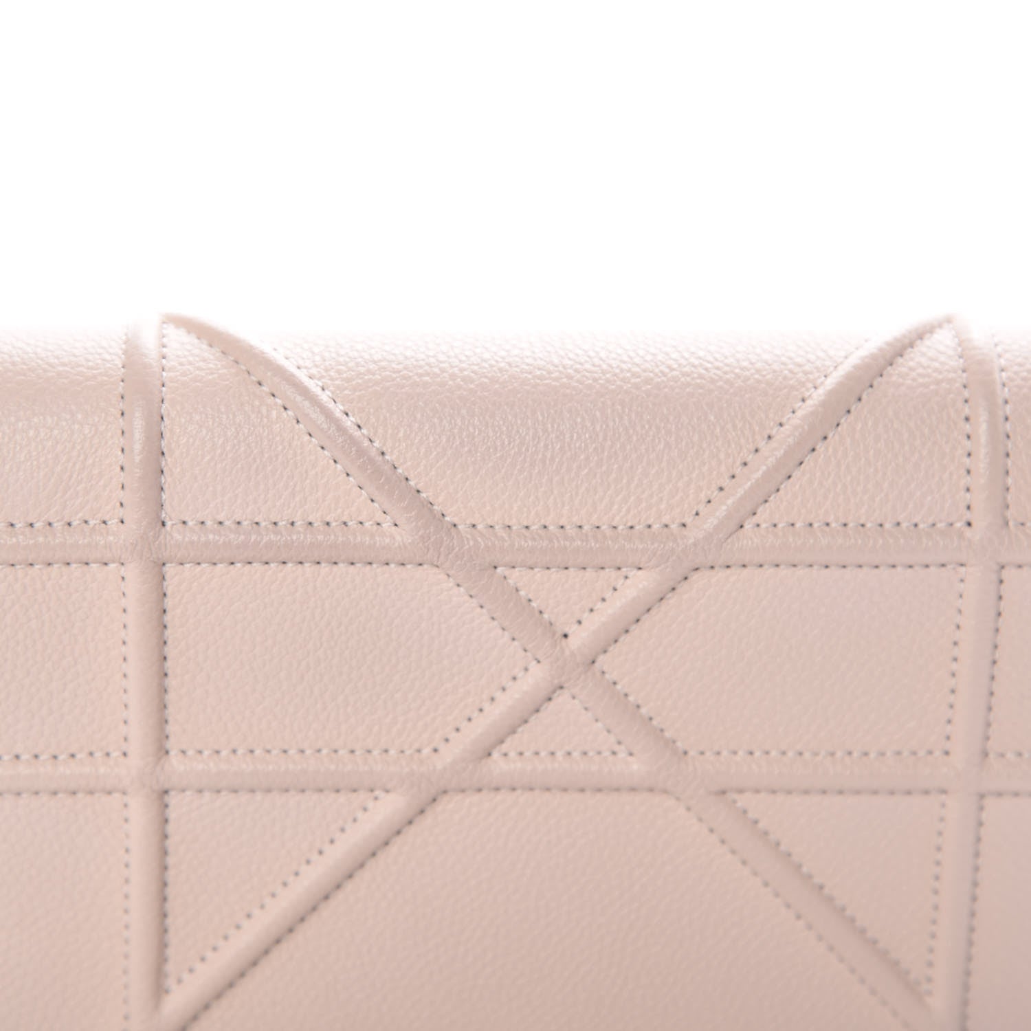 Christian Dior Grained Calfskin Diorama Wallet on Chain Pouch Nude 10 of 11