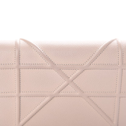 Christian Dior Grained Calfskin Diorama Wallet on Chain Pouch Nude 10 of 11