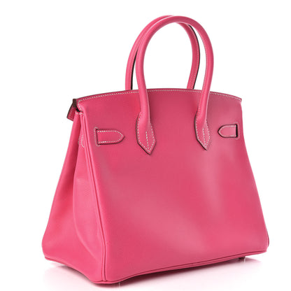 Hermes Epsom Candy Birkin 30 Rose Tyrien Rubis 3 of 31