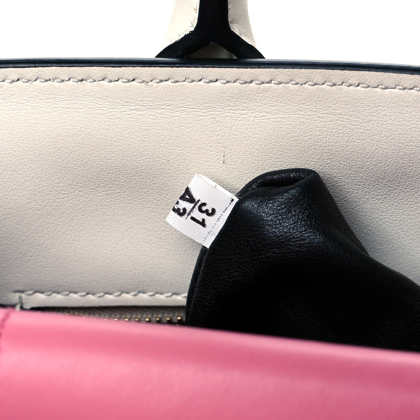 Saffiano City Calfskin Medium Bibliothèque Top Handle Bianco Begon