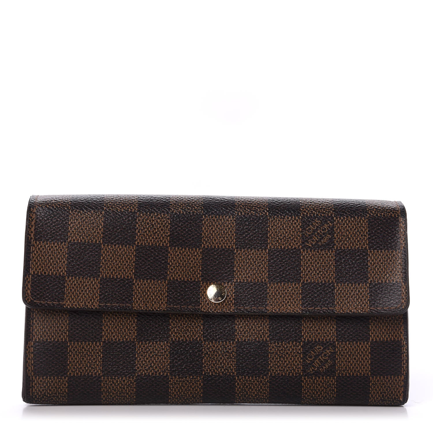 Louis Vuitton Damier Ebene Sarah Wallet 1 of 10