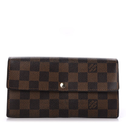 Louis Vuitton Damier Ebene Sarah Wallet 1 of 10