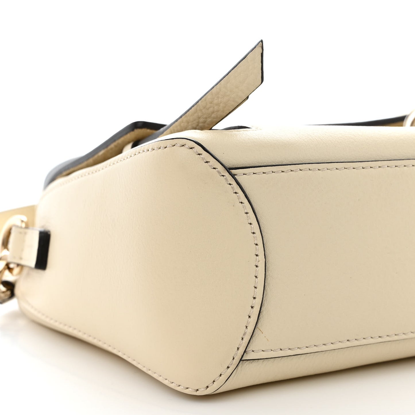 Calfskin Mini Faye Day Shoulder Bag Off White