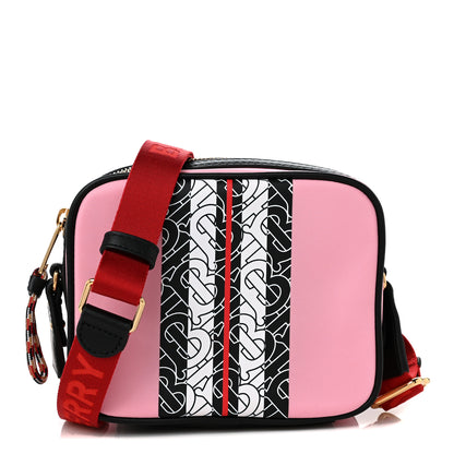 Burberry Nylon TB Stripe Camera Bag Pink Black 1 of 9