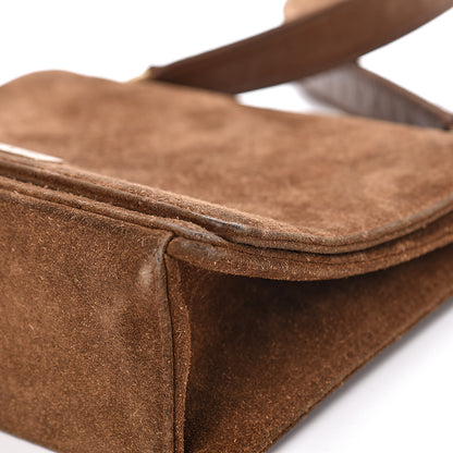 Chanel Suede Stitched Shoulder Bag Brown 14 of 16