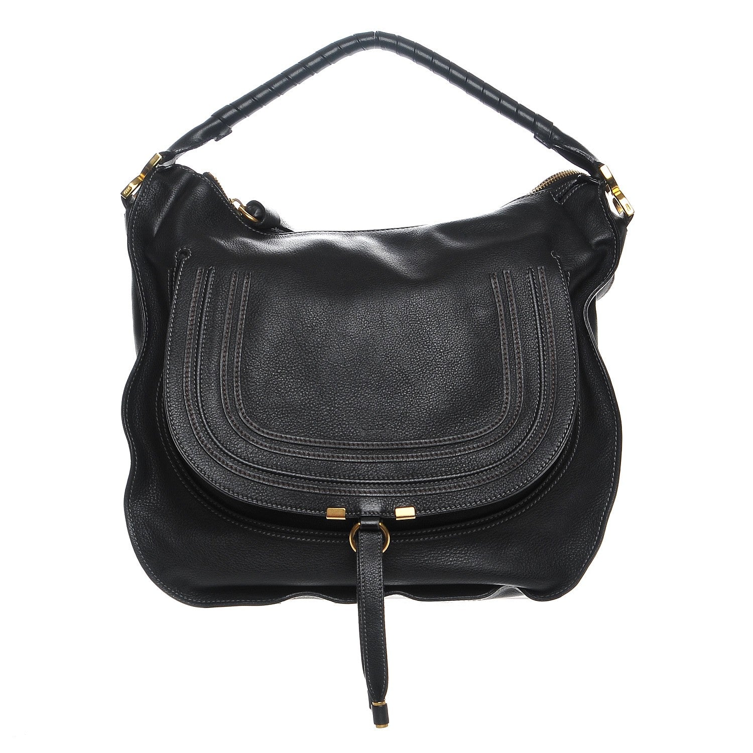 Chloe Calfskin Large Marcie Hobo Black 1 of 8