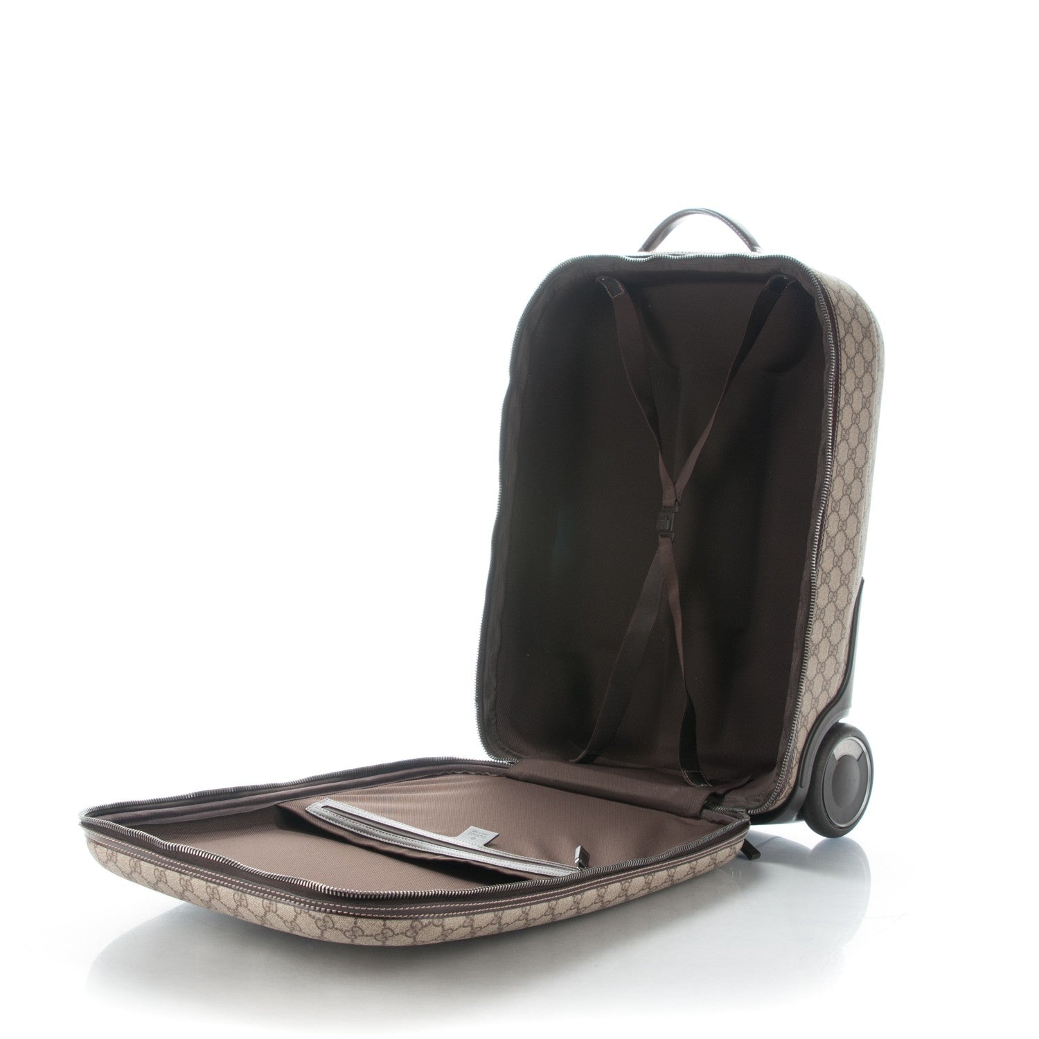 Gucci GG Plus Monogram Small Interlocking G Trolley Brown 5 of 13