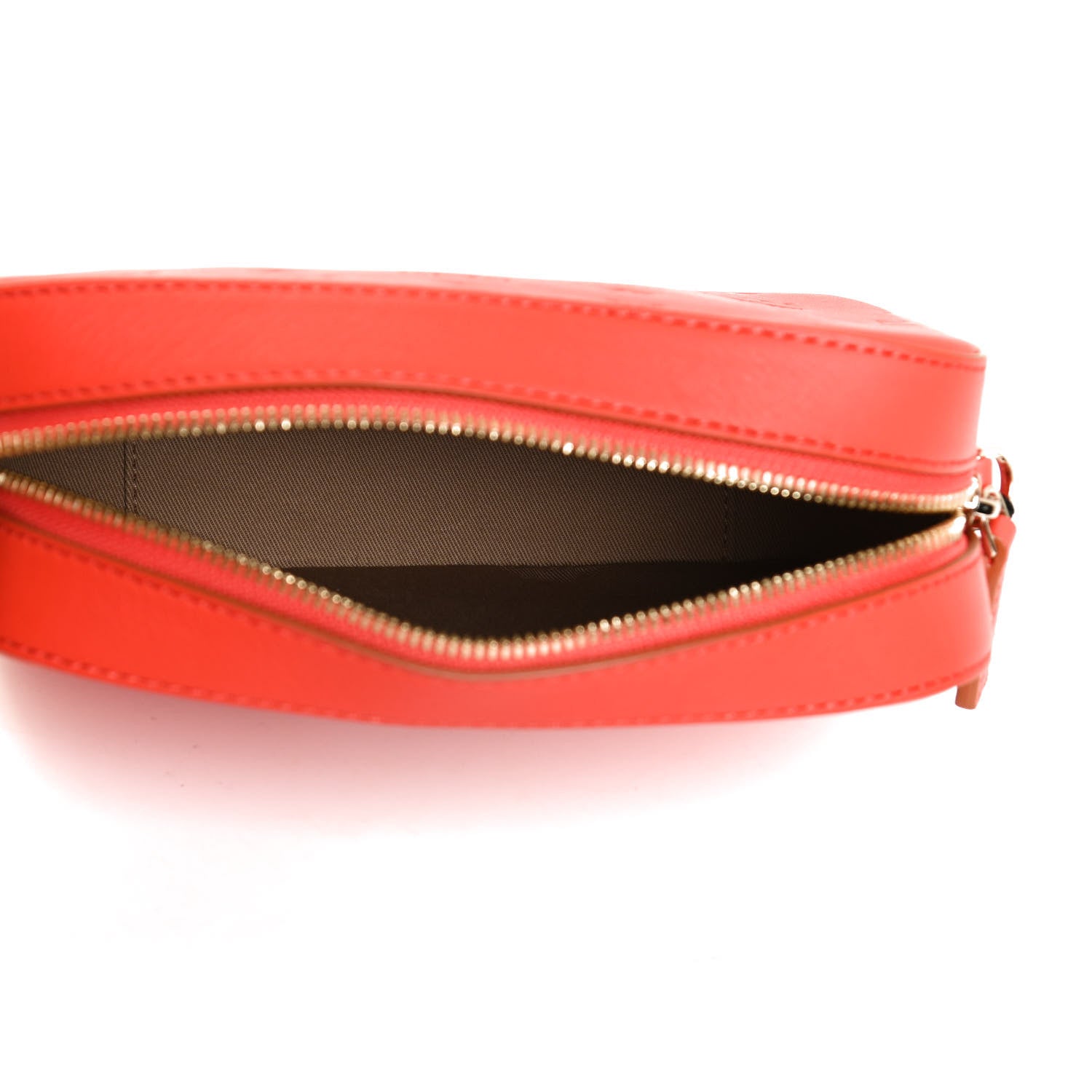 MCM Calfskin Ottomar Monogram Klara Crossbody Bag Hot Coral 5 of 10