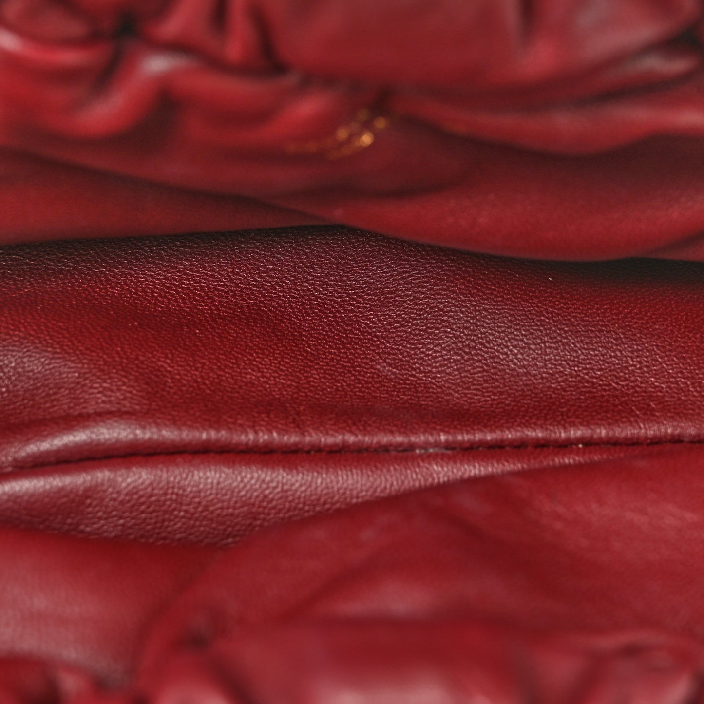 Lambskin Mini Cloud Clutch Pomegranate