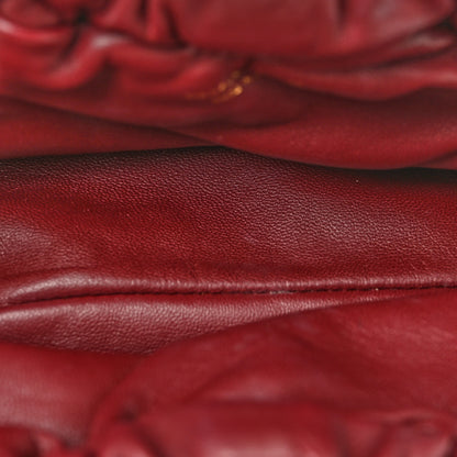 Mansur Gavriel Lambskin Mini Cloud Clutch Pomegranate 5 of 9