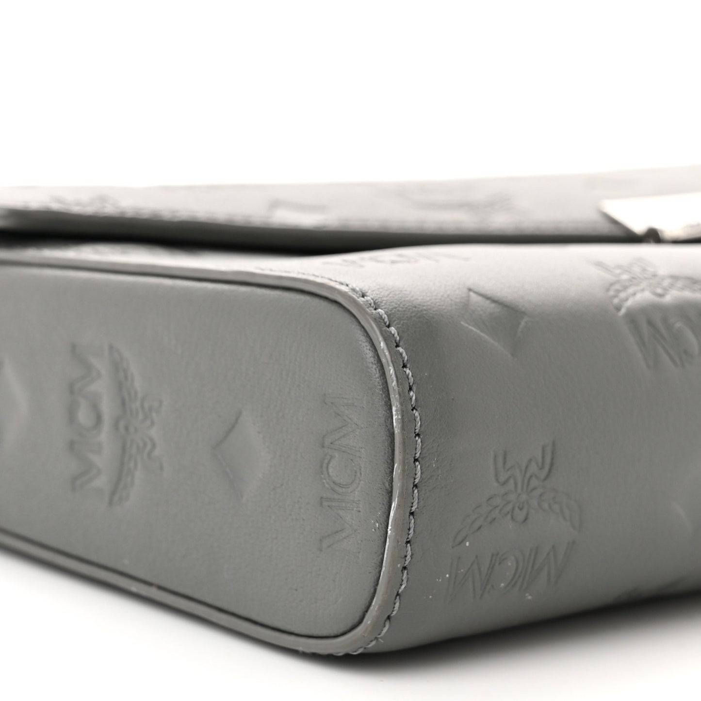 Calfskin Ottomar Monogram Medium Millie Crossbody Bag Charcoal