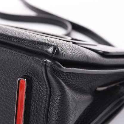 Christian Louboutin Grained Calfskin Passage Messenger Black 10 of 27