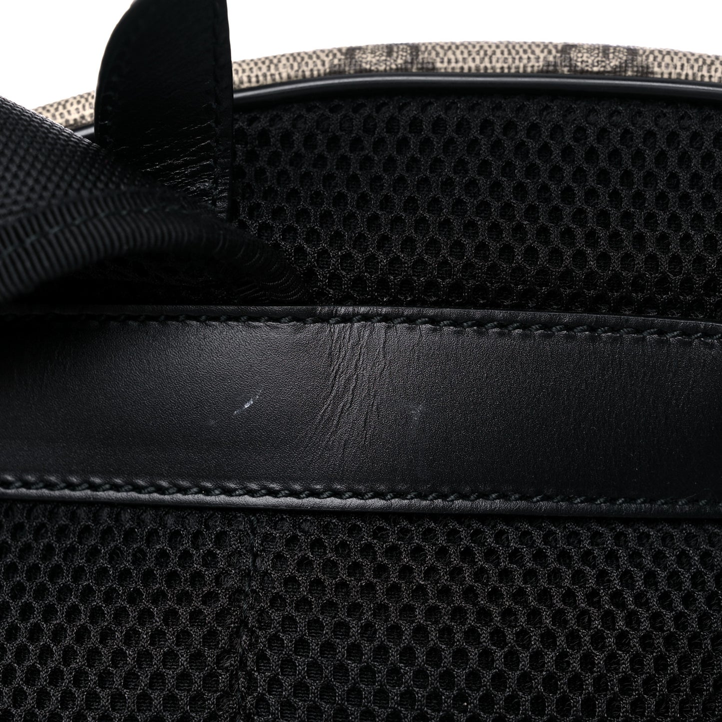 GG Supreme Monogram Medium Backpack Black