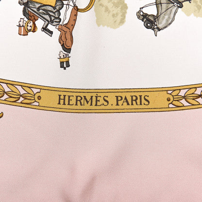 Hermes Silk La Promenade De Longchamps Scarf 90 4 of 8