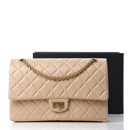 Chanel Aged Calfskin Quilted 2.55 Reissue 226 Flap Light Beige 14 of 14