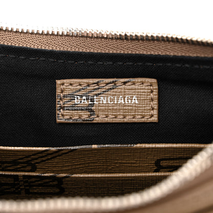 Balenciaga Coated Canvas BB Monogram Le Cagole Mini Purse With Chain Beige Brown 6 of 13