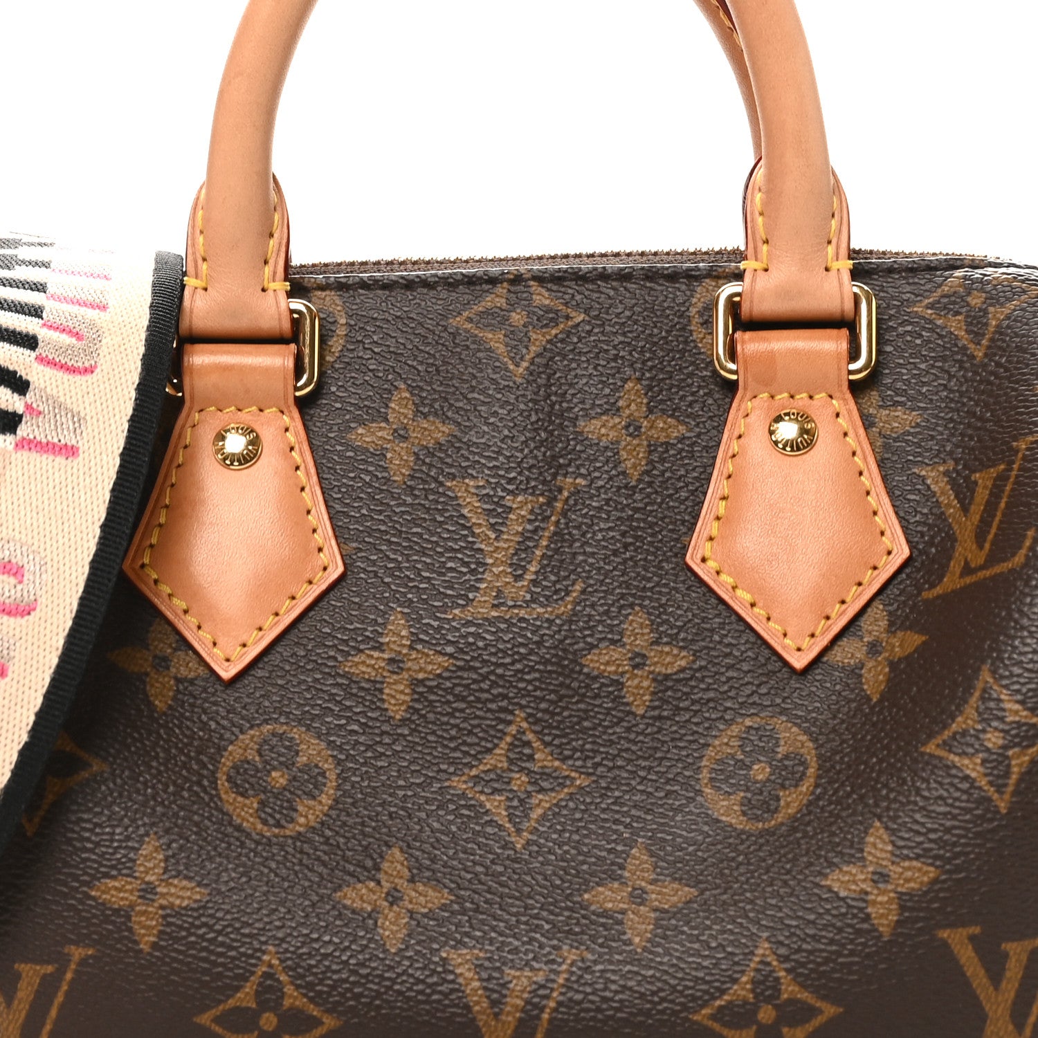 Louis Vuitton Monogram Speedy Bandouliere 20 Black 7 of 10