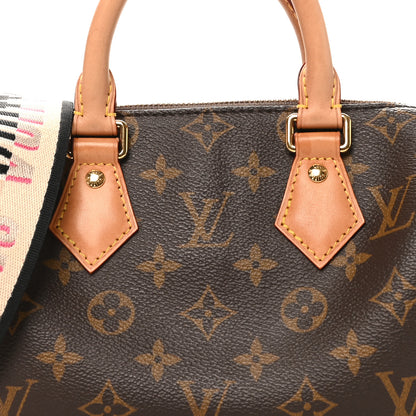 Louis Vuitton Monogram Speedy Bandouliere 20 Black 7 of 10
