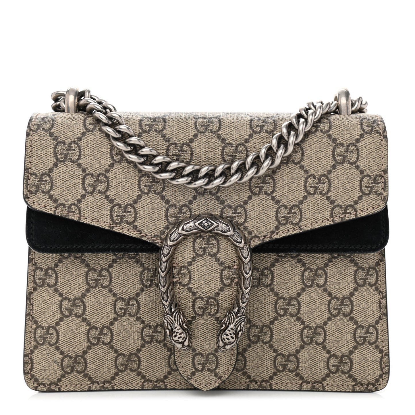 GG Supreme Monogram Mini Dionysus Shoulder Bag Black