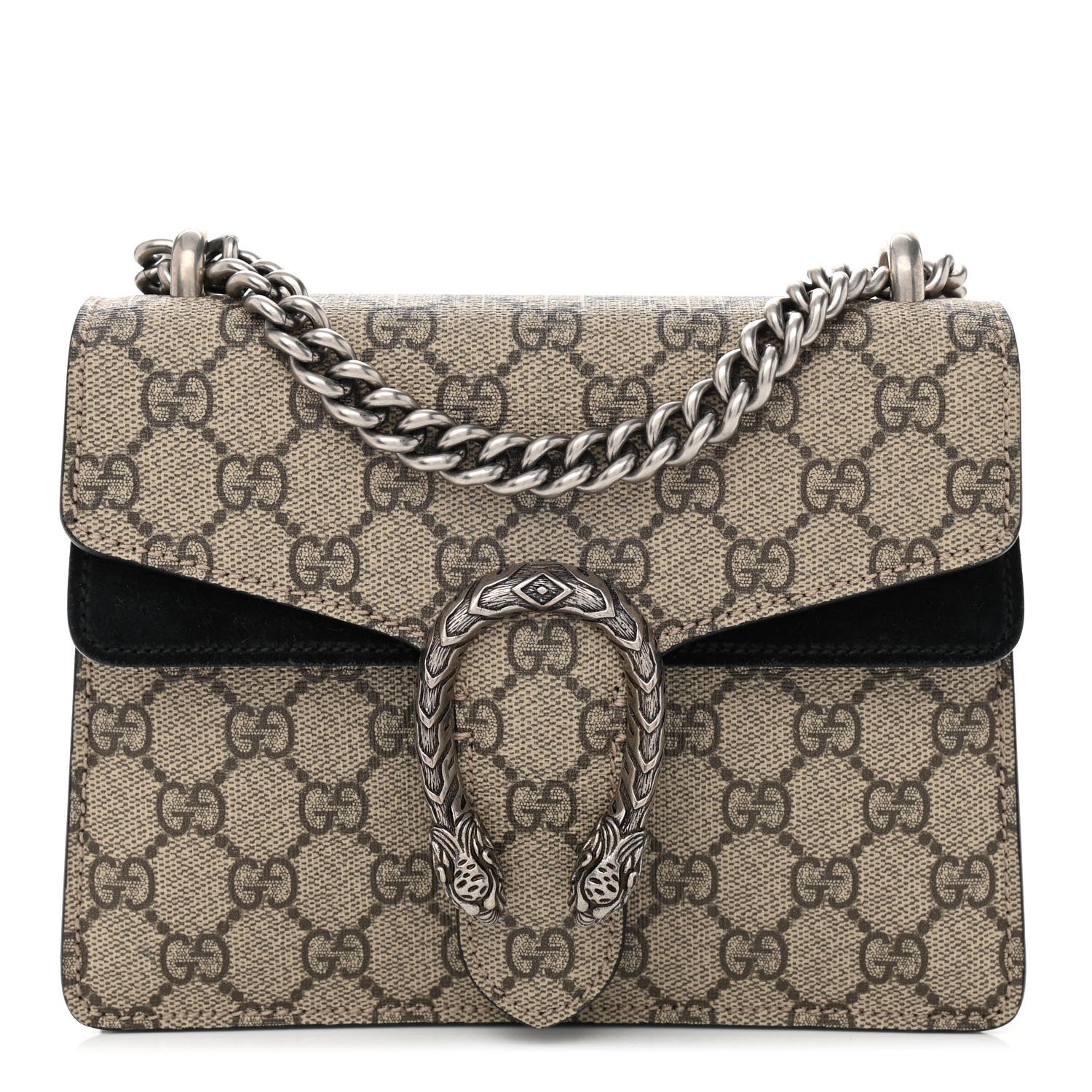 Gucci GG Supreme Monogram Mini Dionysus Shoulder Bag Black 1 of 9