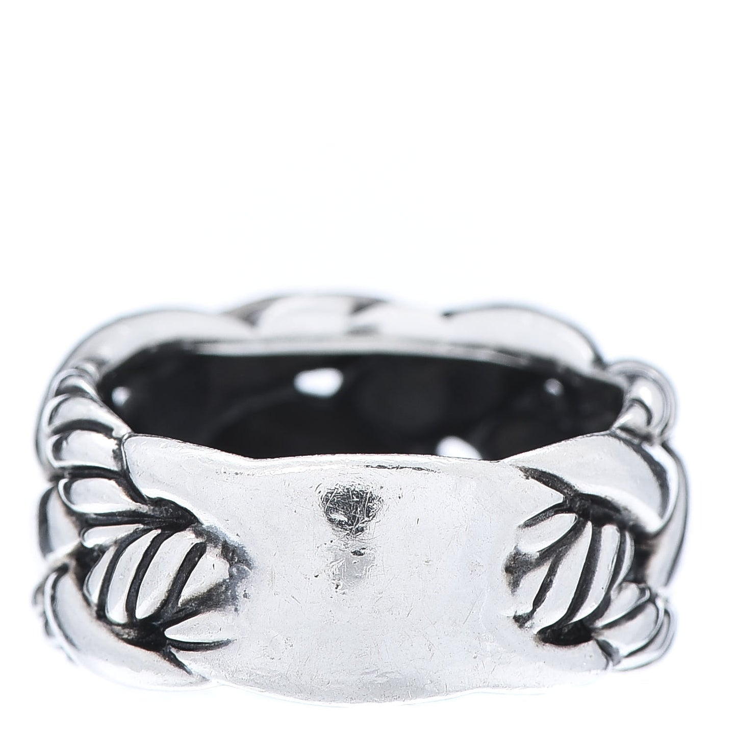 Sterling Silver Woven Cable Ring 54 7