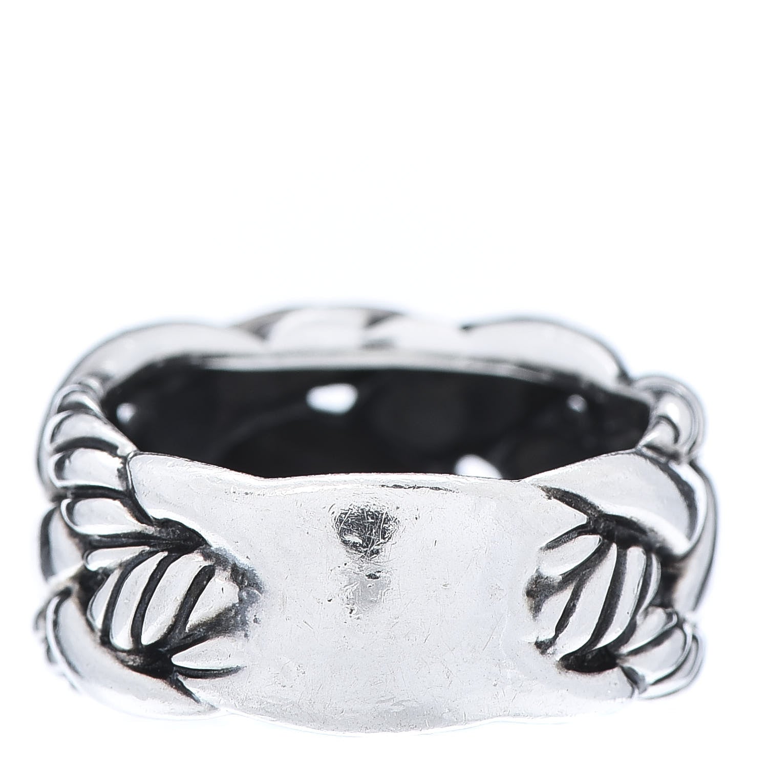 David Yurman Sterling Silver Woven Cable Ring 54 7 4 of 7