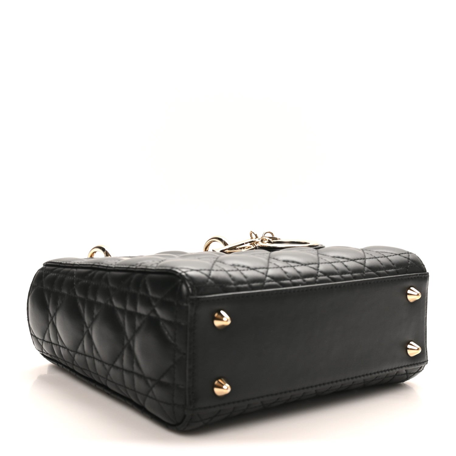 Christian Dior Lambskin Cannage Small My ABCDior Lady Dior Black 4 of 9