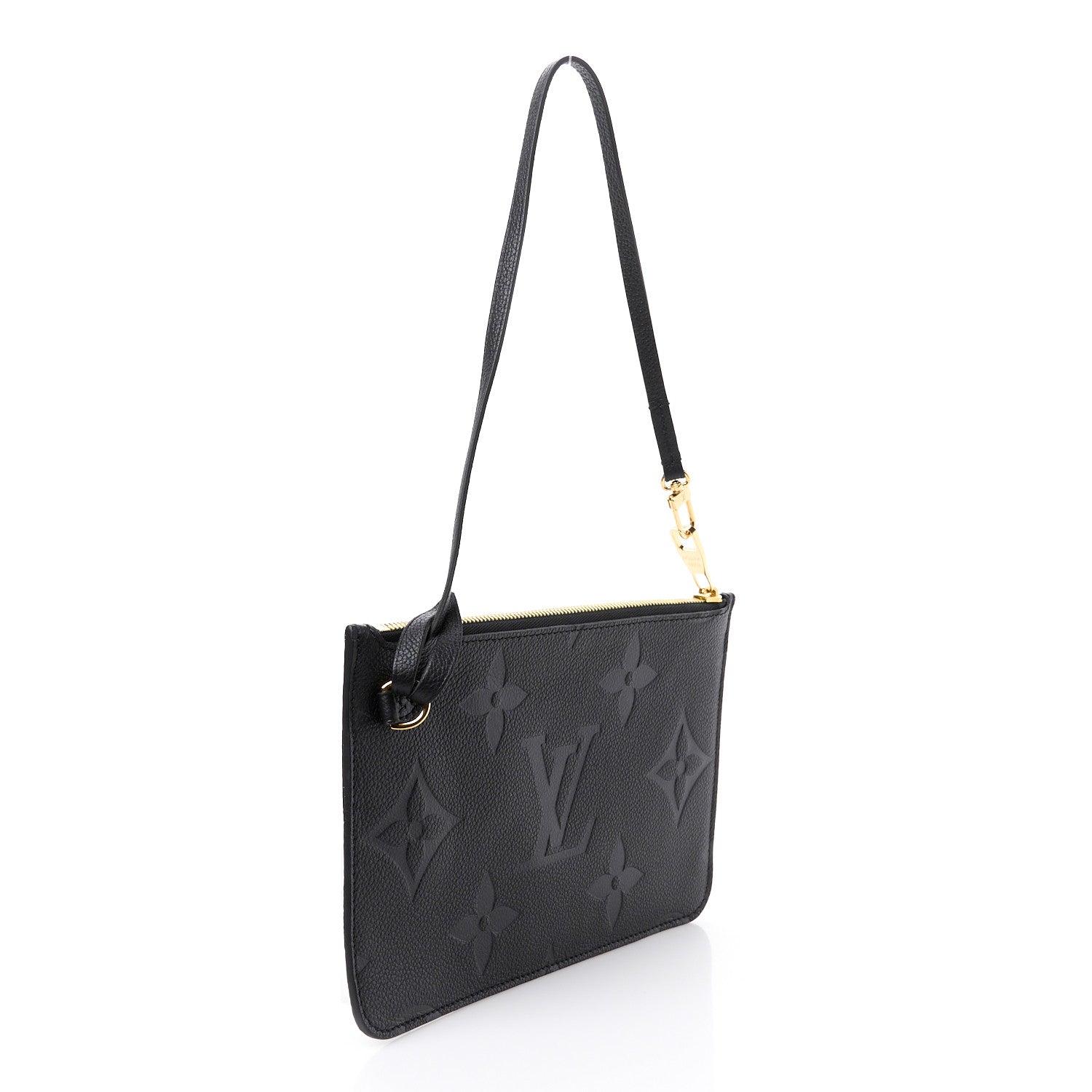 Louis Vuitton Empreinte Monogram Giant Neverfull MM Pochette Black 2 of 9