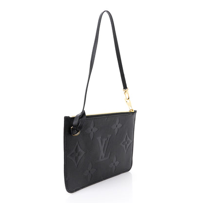 Louis Vuitton Empreinte Monogram Giant Neverfull MM Pochette Black 2 of 9