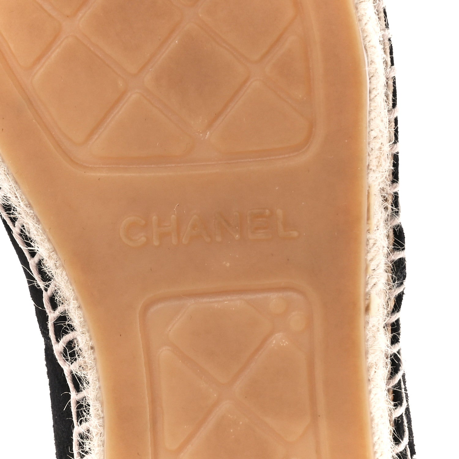 Chanel Suede Pearl CC Espadrilles 40 Black 7 of 10