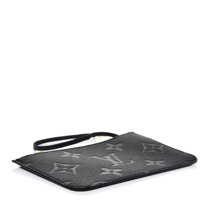 Louis Vuitton Empreinte Monogram Giant Neverfull MM Pochette Black 4 of 9