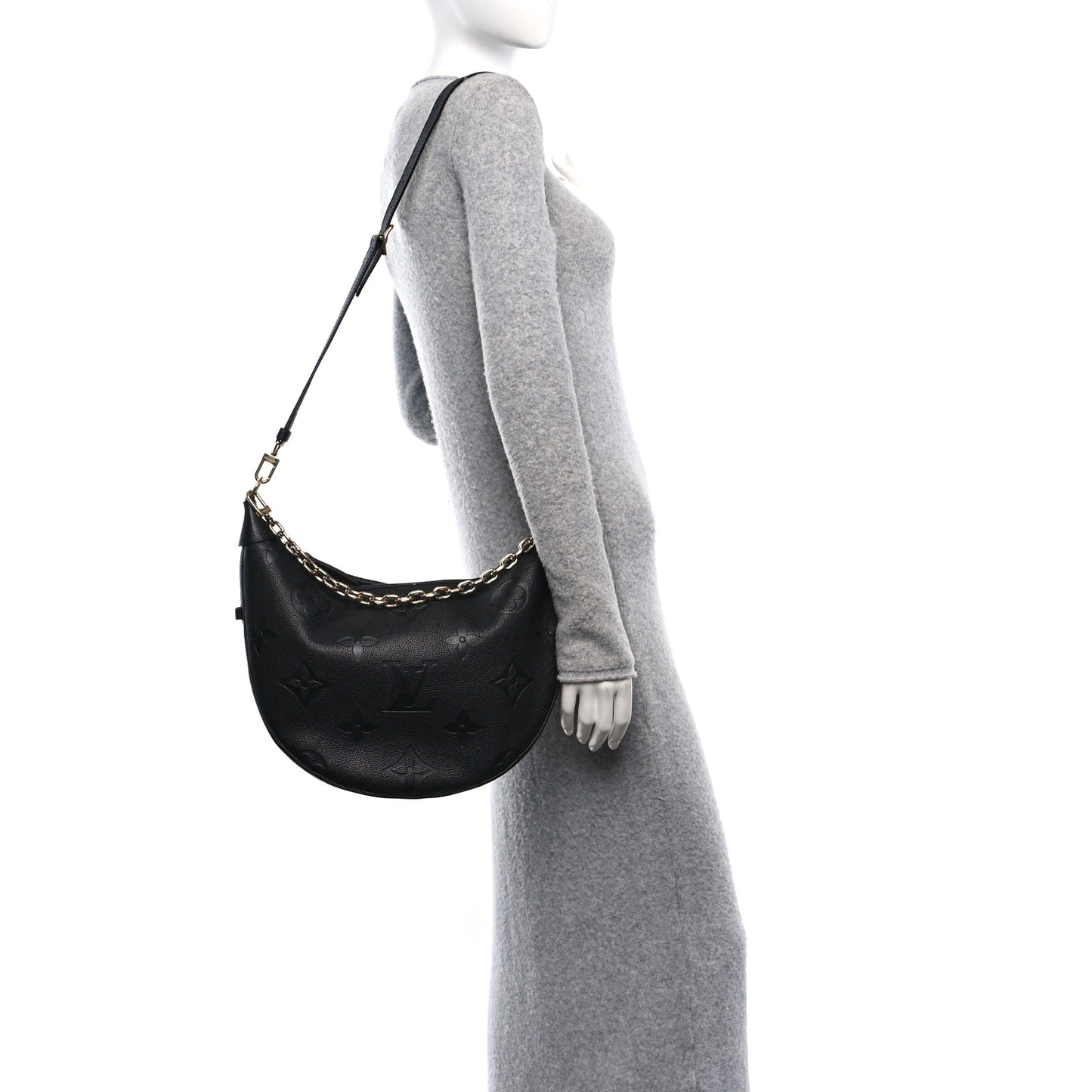 Empreinte Monogram Giant Loop Hobo Black
