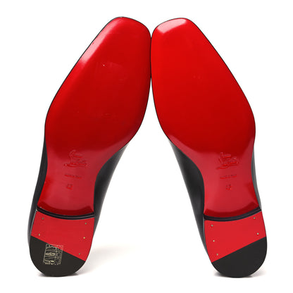 Christian Louboutin Calfskin Mens Lafitte On Flat Loafers 42 Black 6 of 9