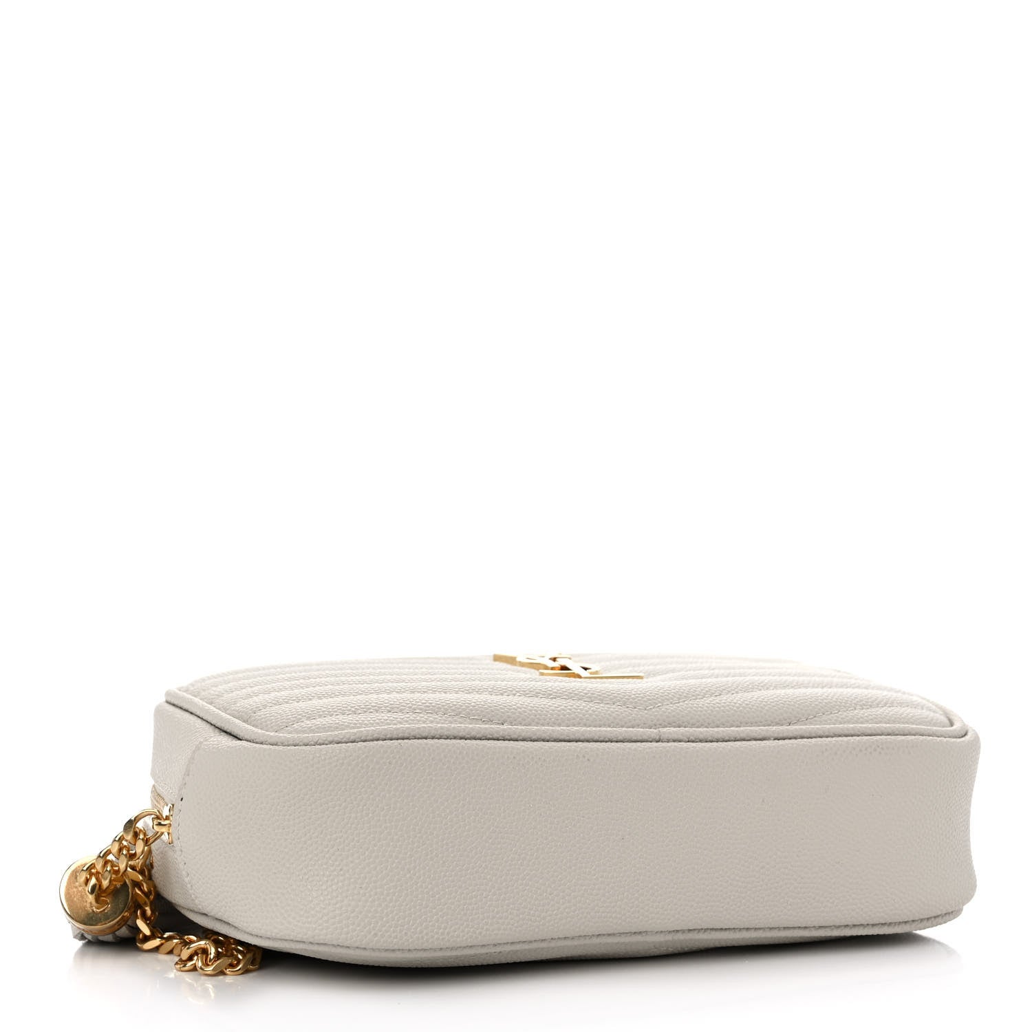 Saint Laurent Grain De Poudre Matelasse Monogram Mini Lou Camera Bag Crema Soft 4 of 10