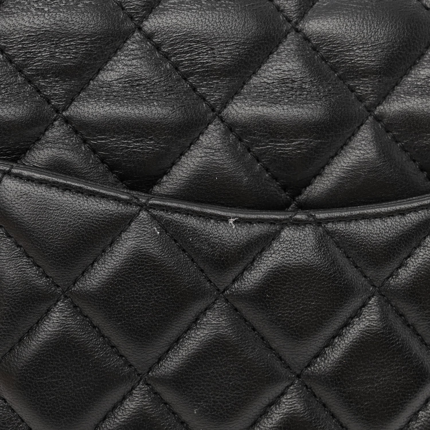 Chanel Lambskin Quilted Mini Rectangular Flap Black 12 of 13