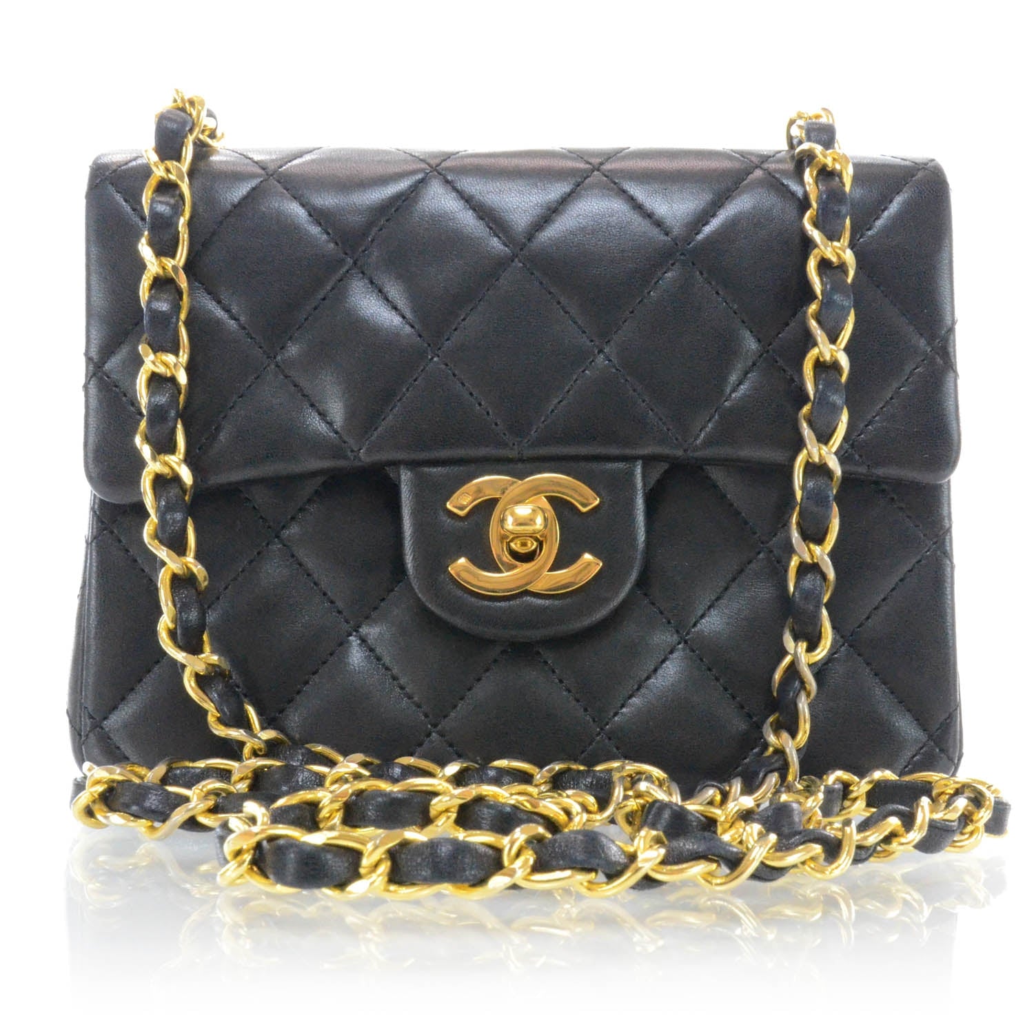 Chanel Lambskin Mini Flap Black 1 of 10