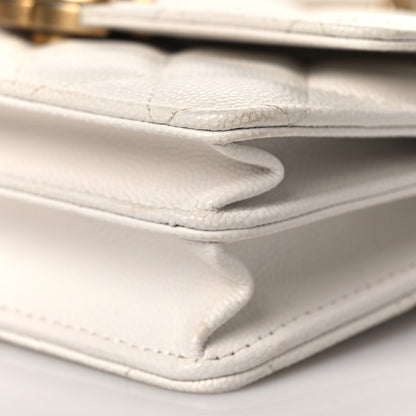 Chanel Caviar Quilted Mini Bracelet On Chain Wallet On Chain WOC White 10 of 12