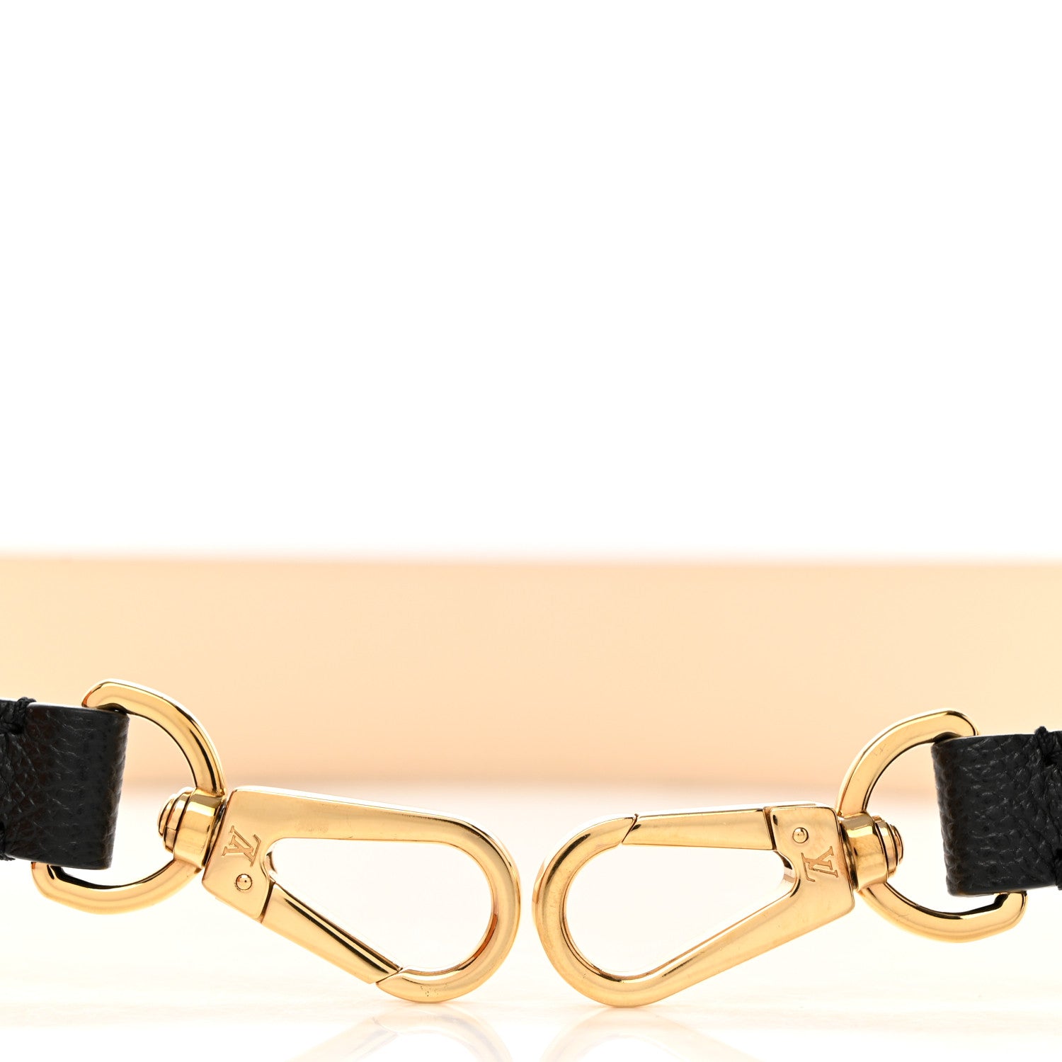 Louis Vuitton Empreinte Monogram Bandouliere Shoulder Strap Black Beige 5 of 6