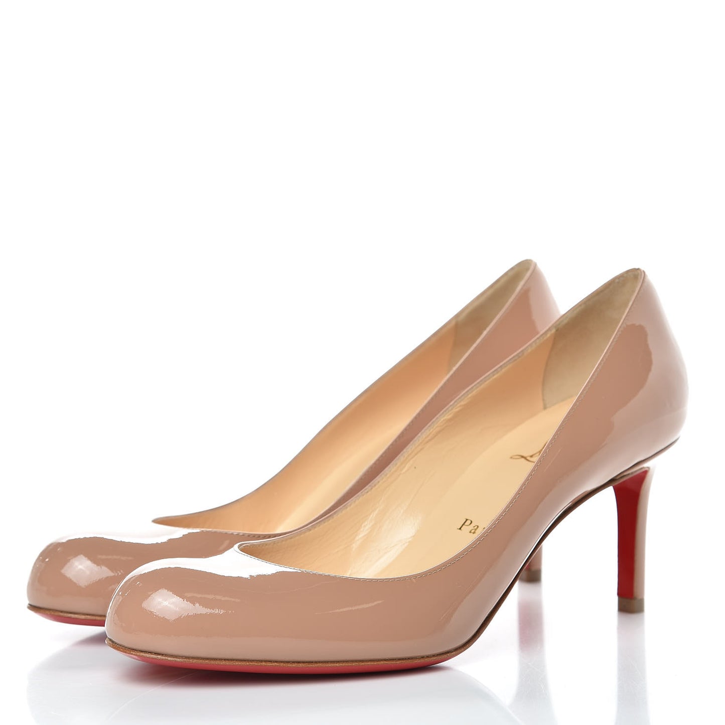 Patent Simple 70 Pumps 38.5 Nude