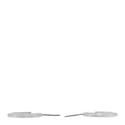 Tiffany Sterling Silver Square Cushion Hoop Earrings 3 of 4