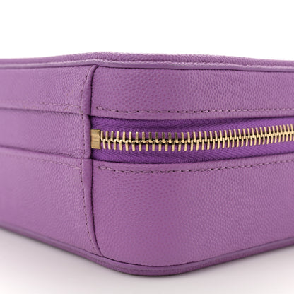 Chanel Caviar Quilted Small CC Filigree Vanity Case Purple 9 of 10